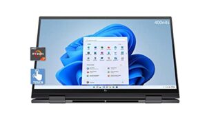 hp envy x360 2-in-1 touch laptop, 15.6inch fhd ips 400nits 100% srgb display, 8-cores ryzen 7 5700u(> i5-1135g7), 14 hr battery life, webcam,wi-fi 6, fingerprint (32gb ram | 1tb pcie ssd) black