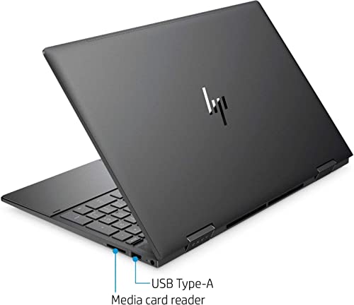 HP Envy x360 2-in-1 Touch Laptop, 15.6inch FHD IPS 400nits 100% sRGB Display, 8-Cores Ryzen 7 5700U(> i5-1135G7), 14 hr Battery Life, Webcam,Wi-Fi 6, Fingerprint (32GB RAM | 1TB PCIe SSD) Black