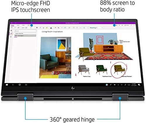 HP Envy x360 2-in-1 Touch Laptop, 15.6inch FHD IPS 400nits 100% sRGB Display, 8-Cores Ryzen 7 5700U(> i5-1135G7), 14 hr Battery Life, Webcam,Wi-Fi 6, Fingerprint (32GB RAM | 1TB PCIe SSD) Black