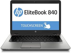hp elitebook 840 g2 laptop, 14in touchscreen, intel i5, 8gb ram, 256gb ssd, win10pro! (renewed)