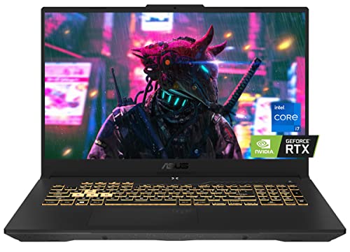 ASUS 2023 TUF F17 17.3" 144Hz FHD Gaming Laptop, Intel Core i7-12700H(> R9 6900HX), NVIDIA GeForce RTX 3050 Ti, 32GB DDR5 RAM, 1TB PCIe SSD, WiFi 6, RGB Keyboard, RJ 45, HDMI, Win 11, GM Accessories