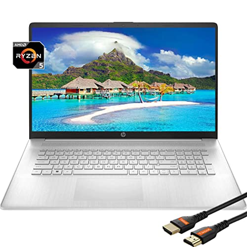 HP Laptops 17 inch Touchscreen 2022| AMD Ryzen 5 5625U| Windows11 Laptop| USB Type-C | Numeric Keypad| Wi-Fi Wireless-AC | Camera | HDMI| Lightweight| with HDMI Cable (32GB RAM | 1TB PCIe SSD)