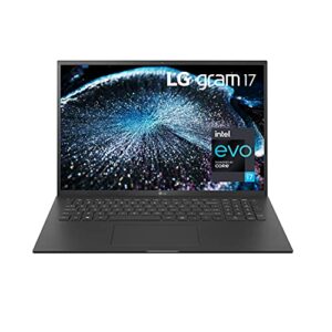lg gram 17z90p laptop 17″ ips ultra-lightweight, (2560 x 1600), intel evo 11th gen core i7, 16gb ram, 1tb ssd, upgradeable windows 10 home, alexa built-in, 2x usb-c, hdmi, usb-a – black