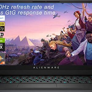 Newest Alienware m15 R5 15.6" 360Hz 1ms FHD Gaming Laptop, AMD Ryzen 9 5900HX (8 cores), GeForce RTX 3070, 64GB RAM, 1TB PCIe SSD, HDMI, WiFi 6, RGB Keyboard, Win 11 Home, Dark Side of The Moon