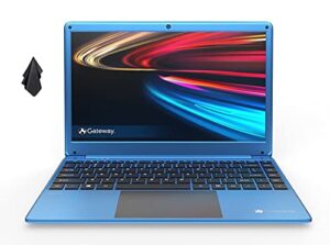 2021 gateway 14.1” fhd ultra slim laptop, intel celeron n4020 processor, 4gb ram, 320 gb storage, tuned by thx audio, mini hdmi, webcam, windows 10 + one year microsoft office 365, blue (gwtn)
