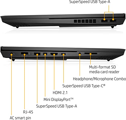 HP OMEN Gaming Laptop, 16.1" FHD 144Hz IPS, Intel Core i7-11800H, Windows 11 Home, 32GB RAM, 1TB SSD, GeForce RTX 3060, Long Battery Life, 32GB Durlyfish USB Card