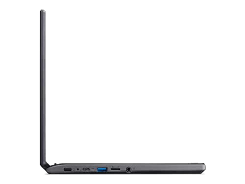 Acer 2022 11.6" Convertible Touchscreen Chromebook Laptop, AMD A-Series A6-9220C Processor, 4GB RAM, 32GB Flash Storage, AMD RadeonTM R5 Graphics, Chrome OS, Black, 128GB USB Card