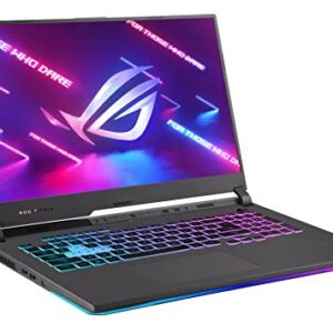 ASUS ROG Strix G17 (2021) Gaming Laptop, 17.3” 144Hz IPS Type FHD, NVIDIA GeForce RTX 3050 Ti, AMD Ryzen 7 4800H, 16GB DDR4, 512B PCIe NVMe SSD, RGB Keyboard, Windows 10, G713IE-EB74