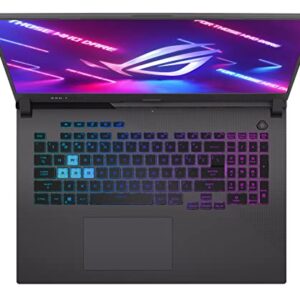 ASUS ROG Strix G17 (2021) Gaming Laptop, 17.3” 144Hz IPS Type FHD, NVIDIA GeForce RTX 3050 Ti, AMD Ryzen 7 4800H, 16GB DDR4, 512B PCIe NVMe SSD, RGB Keyboard, Windows 10, G713IE-EB74