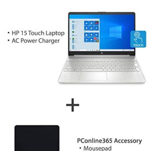 HP Newest Laptop, 15.6" Full HD Touchscreen, Intel Core i7-1165G7, 16GB RAM, 1TB PCIe SSD, Backlit Keyboard, Fingerprint Reader, Webcam, WiFi 5, HDMI, Type-C, Bluetooth, Windows 11 Home, Silver