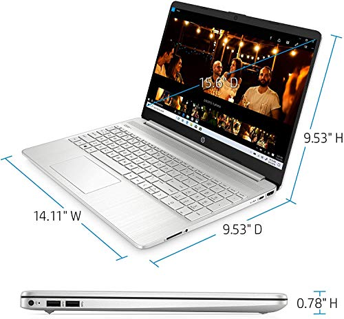 HP Newest Laptop, 15.6" Full HD Touchscreen, Intel Core i7-1165G7, 16GB RAM, 1TB PCIe SSD, Backlit Keyboard, Fingerprint Reader, Webcam, WiFi 5, HDMI, Type-C, Bluetooth, Windows 11 Home, Silver