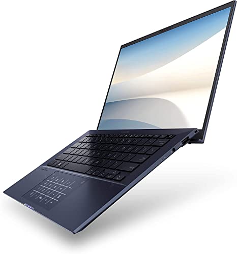 ASUS ExpertBook B9450 Thin and Light Business-Laptop, 14Â FHD, Intel Core i7-10510U-Processor, 512GB PCIe SSD, 16GB-RAM, Windows 10 Pro, Up to 24 Hrs-Battery Life,-Sleeve, B9450FA-XS74 (Renewed)