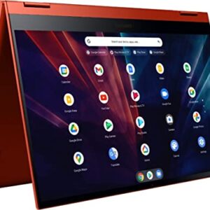 SAMSUNG Chromebook Touchscreen Flip 2in1 Laptop Google Chrome| 13.3inch FHD QLED Screen| Intel Core i3-10110U| Wireless Wi-Fi 6| USB Type-C| Backlit Keyboard| Stylus Pen(8GB Memory+128GB Storage)