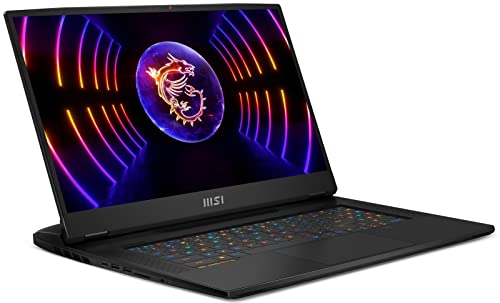 EXCaliberPC 2023 MSI Titan GT77HX 13VH-046US (i9-13980HX, 128GB RAM, 8TB WD NVMe SSD, RTX 4080 12GB, 17.3" 4K UHD, Windows 11 Pro) Gaming Laptop