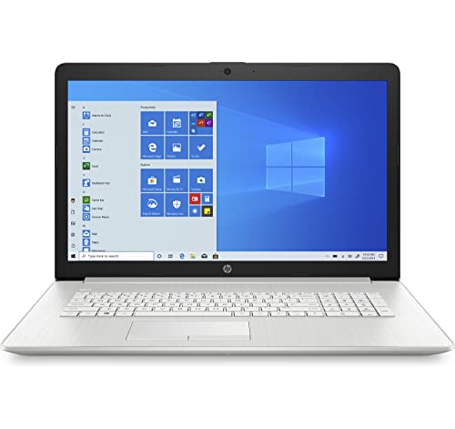 HP Laptop 17-BY4095CL 17.3" Touchsreen, Intel Core i5-1135G7, NVIDIA GeForce MX350, 12GB DDR4 RAM, 256GB SSD, 1TB HDD, Windows 10 Home, Natural Silver (Renewed)