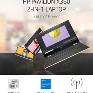 HP Pavilion x360 14 2-in-1 Laptop, 10th Generation Intel Core i5-10210U Processor, 8 GB Ram, 512 GB SSD Storage, 14” Full HD Touch Screen, Windows 10 Home, Backlit Keyboard (14-dh1021nr, 2020)