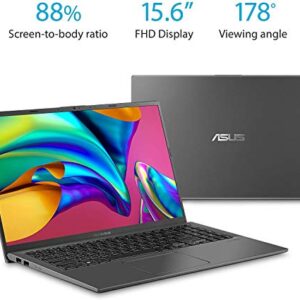 ASUS 2022 F512DA VivoBook Laptop 15.6 FHD AMD 2-Core Ryzen 3 3250U 12GB DDR4 512GB NVMe SSD Radeon Graphics USB-C Backlit Keyboard WiFi AC HDMI Fingerprint Windows 11 Pro w/RE 32GB USB3.0 Drive