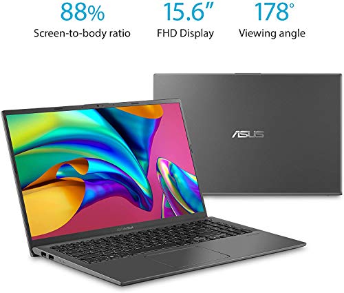 ASUS 2022 F512DA VivoBook Laptop 15.6 FHD AMD 2-Core Ryzen 3 3250U 12GB DDR4 512GB NVMe SSD Radeon Graphics USB-C Backlit Keyboard WiFi AC HDMI Fingerprint Windows 11 Pro w/RE 32GB USB3.0 Drive