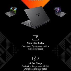 HP Victus Gaming Laptop, AMD Ryzen 7 5800H Processor, GeForce RTX 3050 Ti, 15.6" FHD 144Hz IPS Display, Webcam, WiFi 6, HDMI, Bluetooth, Enlarged Touchpad, Windows 11, Silver (32GB RAM | 1TB SSD)