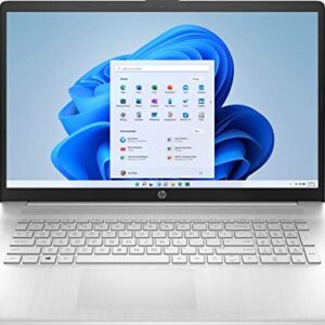 HP 17-cp0700dx Home & Business Laptop (AMD Ryzen 5 5500U 6-Core, 8GB RAM, 256GB SSD, AMD Radeon, 17.3" 60Hz Full HD (1920x1080), WiFi, Bluetooth, Webcam, HDMI, Win 11 Home S-Mode) with Hub