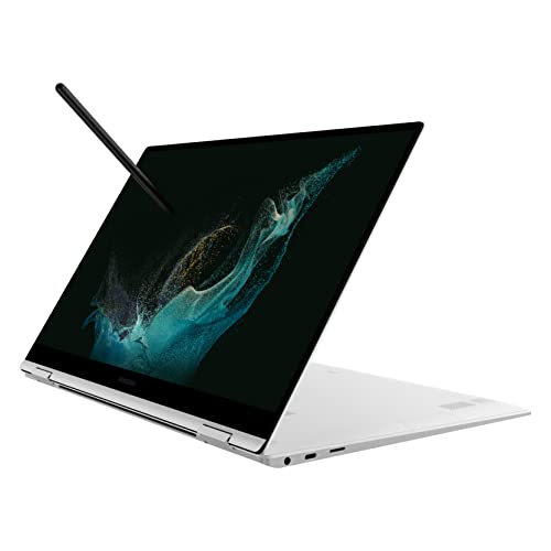 SAMSUNG 15.6" Galaxy Book2 Pro 360 Laptop Computer for Business, i7 / 16GB / 512GB, Windows 11 Pro , 12th Gen Intel Core Processor, Evo Certified, 2022 Model, NP954QED-KJ2US, Silver