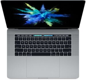 2017 apple macbook pro with touch bar 2.8ghz intel core i7 (15-inch, 16gb ram, 512gb ssd storage) – space gray (renewed)