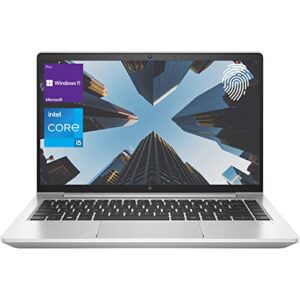 HP EliteBook 640 G9 Business Laptop, 14" FHD IPS Display, 12th Gen Intel Core i5-1235U, 16GB RAM, 512GB PCIe SSD, Webcam, Fingerprint Reader, Backlit Keyboard, Wi-Fi 6, Windows 11 Pro