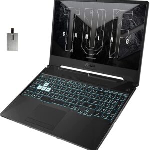 ASUS 2022 TUF Gaming F15 15.6" FHD 144Hz Laptop Computer, Intel Core i5-10300H, 32GB RAM, 1TB HDD+1TB PCIe SSD, Backlit Keyboard, GeForce GTX 1650 Graphics, Windows 11, Black, Free 32GB USB Card