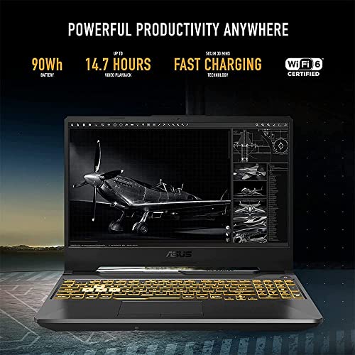 ASUS 2022 TUF Gaming F15 15.6" FHD 144Hz Laptop Computer, Intel Core i5-10300H, 32GB RAM, 1TB HDD+1TB PCIe SSD, Backlit Keyboard, GeForce GTX 1650 Graphics, Windows 11, Black, Free 32GB USB Card