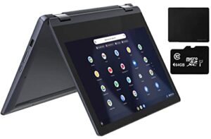 lenovo 11.6″ flex 3 2-in-1 touchscreen chromebook, mediatek mt8183 8-core cpu, 4gb ram, 128gb storage (64gb emmc+ 64gb sd card), chrome os with galliumpi accs.