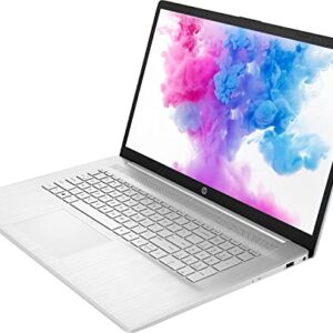 HP Laptop, 17" HD+ Anti-Glare Screen, 11th Gen Intel Core i5-1135G7, Intel Iris Xe Graphics, Long Battery Life, Webcam, HDMI, Mics, Windows 11 Home, Silver, Microfiber Cloth (32GB RAM | 1TB SSD)