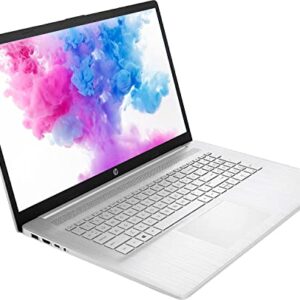 HP Laptop, 17" HD+ Anti-Glare Screen, 11th Gen Intel Core i5-1135G7, Intel Iris Xe Graphics, Long Battery Life, Webcam, HDMI, Mics, Windows 11 Home, Silver, Microfiber Cloth (32GB RAM | 1TB SSD)