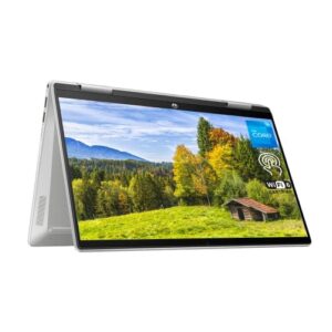 hp pavilion x360 2-in-1 laptop, 14″ fhd touchscreen , 12th gen intel core i5-1235u processor, 8gb ram, 1tb ssd, micro sd card reader, hdmi, backlit kb, fp reader, wi-fi 6, windows 11 home, silver