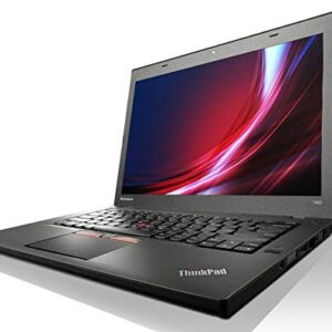 Lenovo ThinkPad T450 14" Laptop, Intel Core i5 5300U 2.3Ghz, 16GB DDR3 RAM, 256GB SSD Hard Drive, Webcam, Windows 10