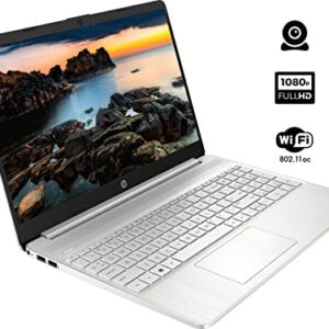 HP 2022 Newest 15 Laptop, 15.6" Full HD Display, AMD Ryzen 5 5500U Hexa-Core Processor, 12GB DDR4 RAM, 512GB PCIe SSD, Webcam, HDMI, Bluetooth, Type-C, Wi-Fi, Windows 11 Home, Silver