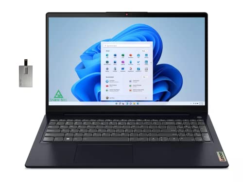 Lenovo 2022 IdeaPad 3i 15.6" FHD Business Laptop, Intel 12th Gen i3-1215U, 24GB RAM, 1TB PCIe SSD, Backlit Keyboard, Intel UHD Graphics, 720P HD Webcam, HDMI, Blue, Win 11, 32GB Snowbell USB Card