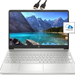 2022 HP Pavilion Premium Laptop , 15.6'' FHD Display, AMD Athlon N3050, 16GB RAM, 1TB SSD, Webcam, Thin & Portable, Office 365 1-Year, Long Battery Life, Windows 11, Natural Silver, ROKC HDMI Cable