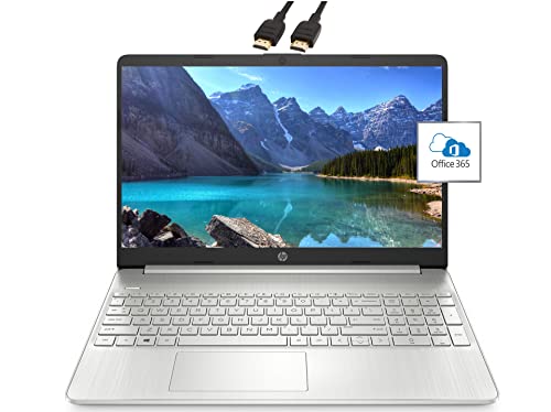 2022 HP Pavilion Premium Laptop , 15.6'' FHD Display, AMD Athlon N3050, 16GB RAM, 1TB SSD, Webcam, Thin & Portable, Office 365 1-Year, Long Battery Life, Windows 11, Natural Silver, ROKC HDMI Cable