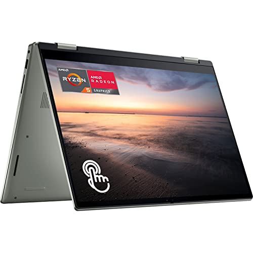 2022 Newest Dell Inspiron 7425 2-in-1 Laptop, 14'' FHD+ Touchscreen, AMD Ryzen 5 5625U, 16GB RAM, 1TB SSD, FHD Webcam, Backlit Keyboard, Fingerprint Reader, HDMI, Wi-Fi 6, Windows 11 Home, Green