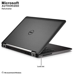 Dell Latitude E7470 FHD Ultrabook Business Laptop Notebook (Intel Core i7 6600U, 16GB Ram, 256GB SSD, HDMI, Camera, WiFi, Bluetooth) Win 10 Pro (Renewed)