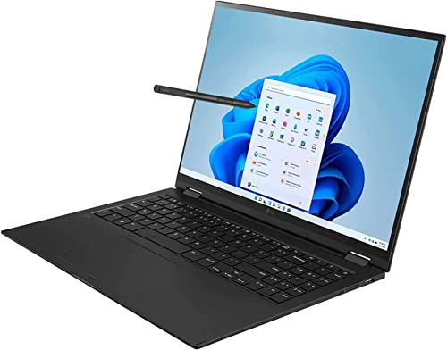 LG Gram 16T90Q 16" WQXGA 2-in-1 Touchscreen (Intel 12th Gen 12-Core i7-1260P, 16GB LPDDR5 RAM, 2TB SSD, Stylus), (2560 x 1600) Business Laptop, Thunderbolt 4, IST Computers HDMI, Windows 11 Pro