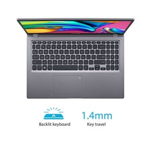 ASUS VivoBook 15 F515 Thin and Light Laptop, 15.6” FHD Display,Core i5-1135G7 Processor, Iris Xe Graphics, 8GB DDR4 RAM, 512GB SSD, Fingerprint, Windows 10 Home, Slate Grey, F515EA-DB55