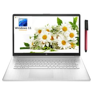 hp [windows 11 pro] 17 17.3″ hd+ business laptop, intel core i3 1115g4 up to 3.2ghz (beat i5-10210u), 8gb ddr4 ram, 1tb hdd, 802.11ac wifi, bluetooth 4.2, type-c, webcam, silver, 64gb flash drive