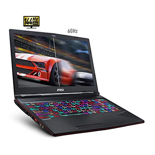 MSI GL63 9SDK-614 15.6" Gaming Laptop, 144Hz Display, Intel Core i7-9750H, NVIDIA GeForce GTX1660Ti, 16GB, 256GB NVMe SSD + 1TB HDD