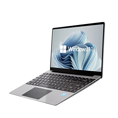 VGKE [Windows 11 Pro] B14 Air Windows 11 Laptop, 14.1" Full HD 1920*1080 IPS, Intel Celeron J4105 Processor, 8GB RAM LPDDR4, 256GB SSD, Metal Body, Grey