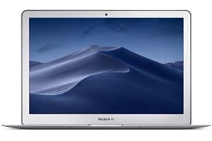 apple 13′ macbook air, 1.8ghz intel core i5 dual core processor, 8gb ram, 256gb ssd, mac os, silver, mqd42ll/a (renewed)