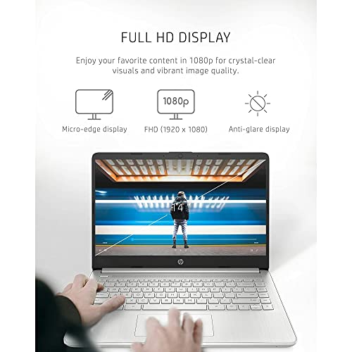 HP 14" FHD Business Laptop Computer [Windows 11 Pro] , 6-core AMD Ryzen 5 5500U (Up to 4.0 Ghz), 16GB RAM, 512GB PCIe SSD, Thin & Portable, Long Battery Life, Wi-Fi 6, Bluetooth 5.2, HDMI, USB, w/Hub