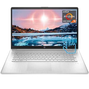 HP Pavilion 17.3 inch Laptop, HD+ Narrow Bezel Touchscreen, AMD Ryzen 5 5500U Processor (Beats i7-1185G7), AMD Radeon Graphics, Long Battery Life, Windows 11 (32GB RAM | 1TB SSD)