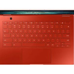 SAMSUNG 13.3" Galaxy Chromebook Laptop Computer w/ 256GB Storage, 8GB RAM, 4K AMOLED Touchscreen Display, HD Intel Core I-5 Processor, Ultra Slim, US Warranty, Fiesta Red