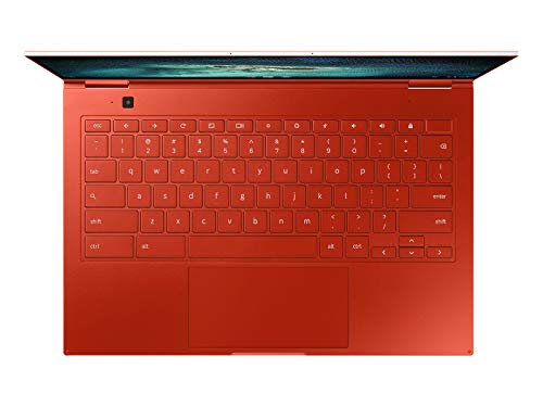 SAMSUNG 13.3" Galaxy Chromebook Laptop Computer w/ 256GB Storage, 8GB RAM, 4K AMOLED Touchscreen Display, HD Intel Core I-5 Processor, Ultra Slim, US Warranty, Fiesta Red